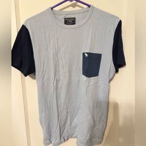 Abercrombie & Fitch Blue and Navy Short Sleeve Tee
